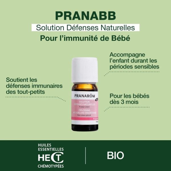 Solution défenses naturelles pour bébé - Bio - 10 ml