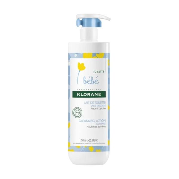 Lait de toilette bébé sans rinçage - 750 ml