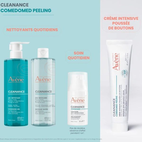COMEDOMED PEELING Crème intensive poussées de boutons Cleanance - 40 ml