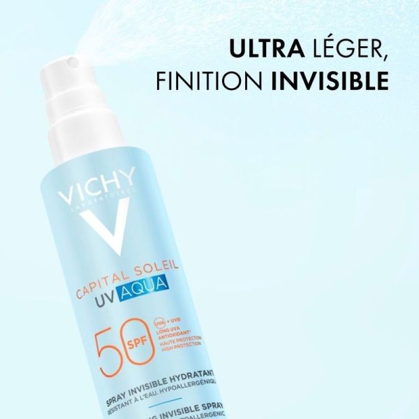 UV Aqua Spray Invisible Hydratant SPF50 Capital Soleil - 200 ml