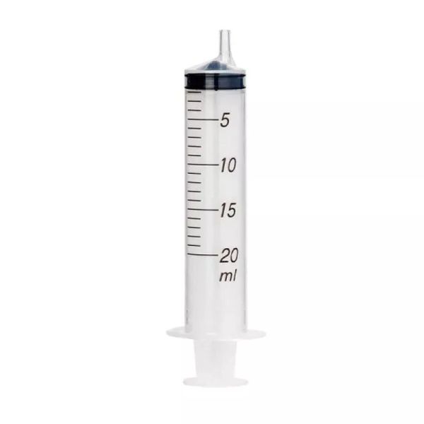 Seringue sans aiguille stérile excentrée 20ml