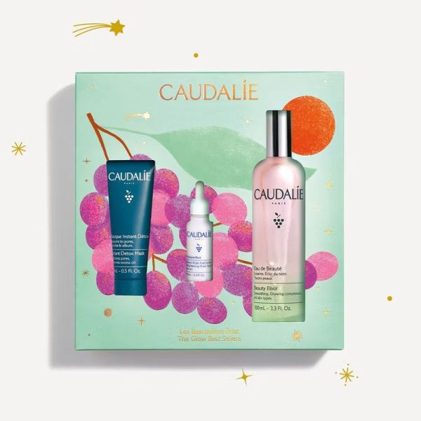 Les Bestsellers Éclat - Eau de Beaute 100 ml, Masque Instant Detox 15 ml, Serum Éclat Anti-taches 10 ml