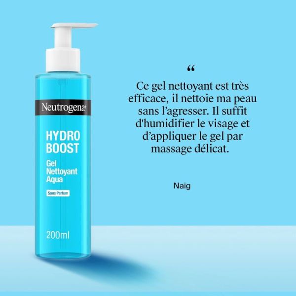 Aqua-Gel Nettoyant Hydro Boost Sans Parfum