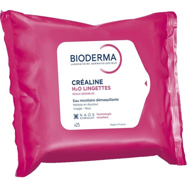 Créaline H2O Lingettes - 25 lingettes