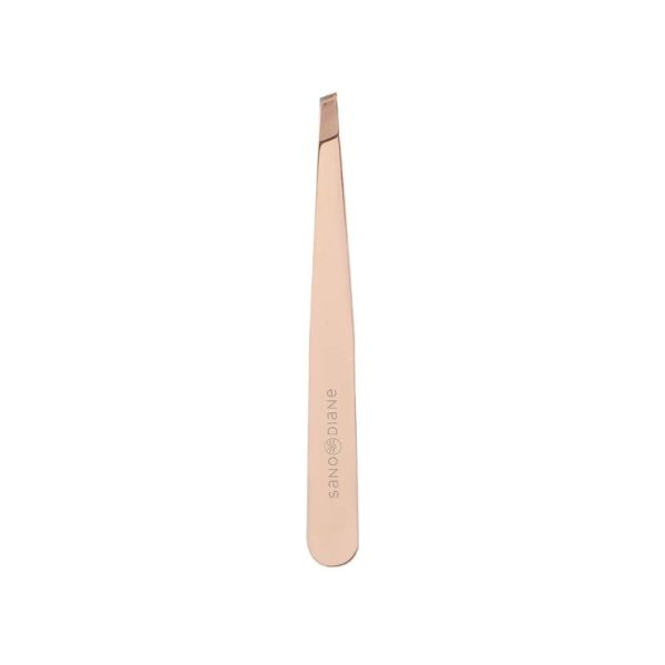 Pince a epiler mors biais - Acier inoxydable - Rose - 1 unite