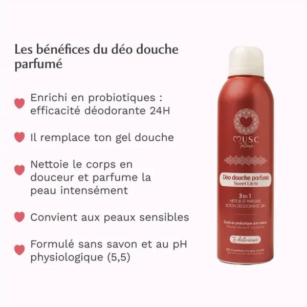 Déo Douche Parfumé Sweet Litchi - 200 ml