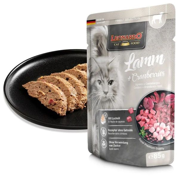 Leonardo Agneau + Canneberges - Chat adulte 1,36 kg