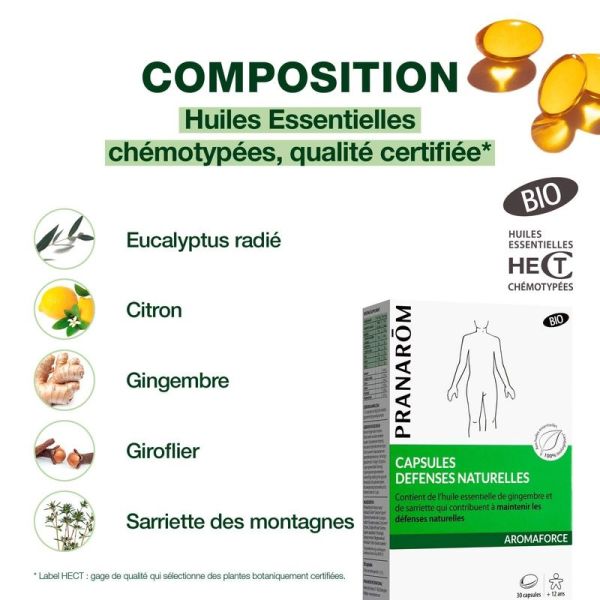 Capsules Défenses naturelles - Bio - 30 capsules