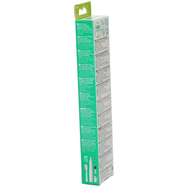 Brosse à Dents Sonic Blanche à Pile Souple Sonic Daily