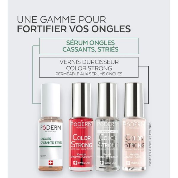 Poderm Color Strong Vernis Durcisseur n°001 Base Coat - 8 ml
