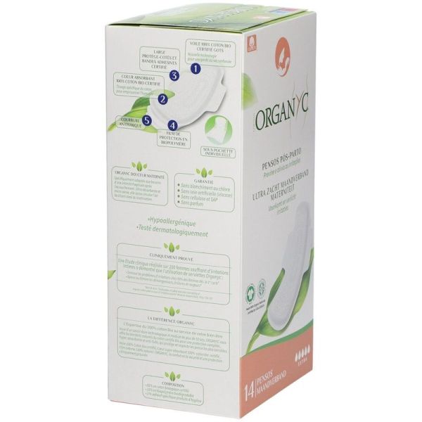 Serviettes Hygiéniques Douceur Maternité - Flux Extra - 14 serviettes