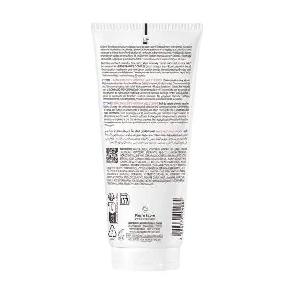 Ictyane Crème émolliente nutritive visage et corps - 200 ml