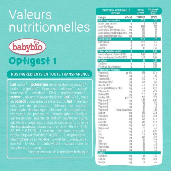Optigest 1 Formule épaissie de 0 à 6 mois - 800 g