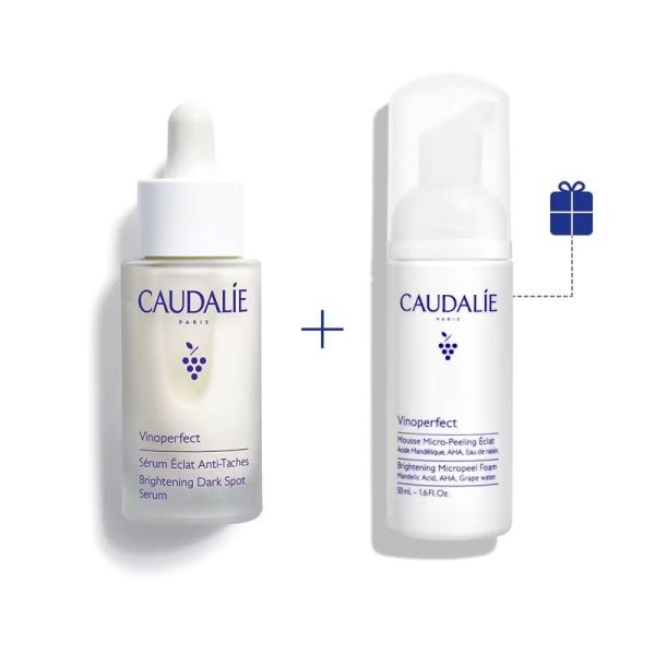 Coffret Éclat Anti-taches Sérum et Mousse Micro-Peeling Vinoperfect - Sérum 30 ml, Mousse 50 ml