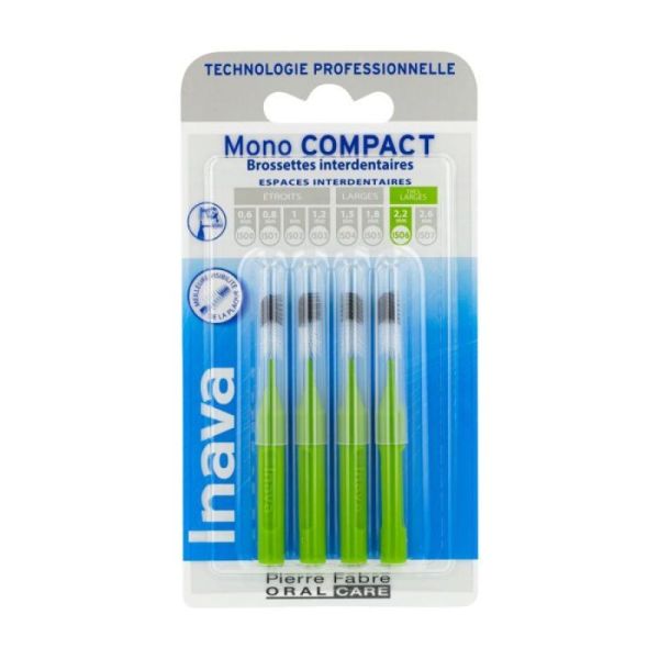 Inava MonoCompact verte (ISO 6) - brossette interdentaire