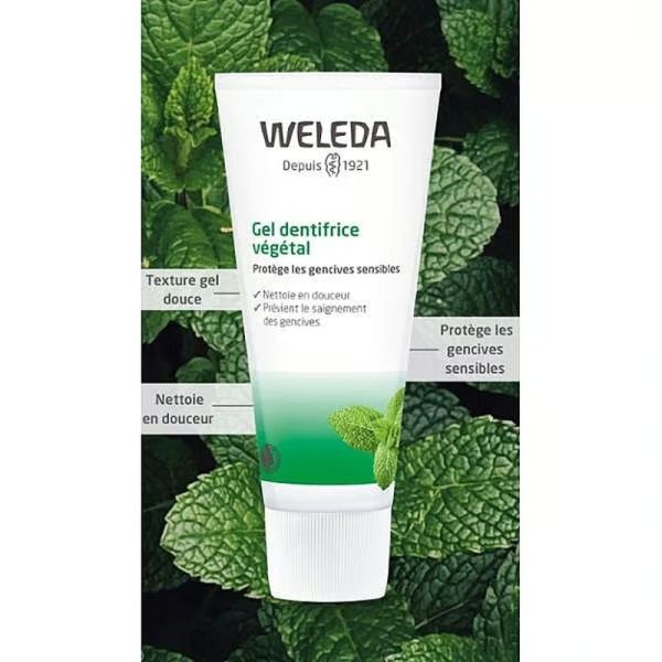 Gel dentifrice vegetal - 2 x 75 ml