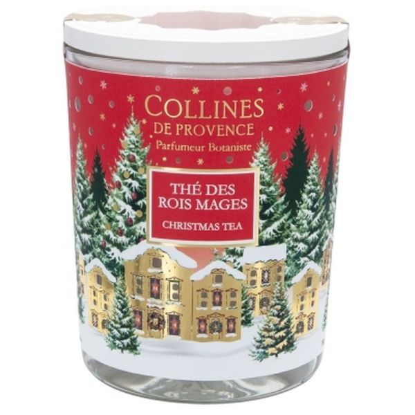 Bougie parfumée couronne de Noël - 180 g