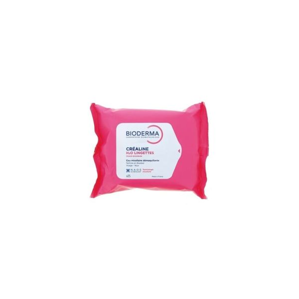 Créaline H2O Lingettes - 25 lingettes