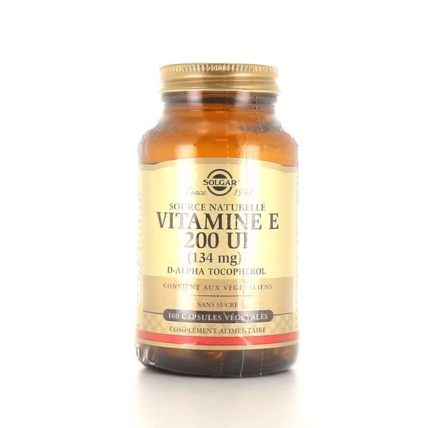 Vitamine E 200 UI - 50 capsules végétales