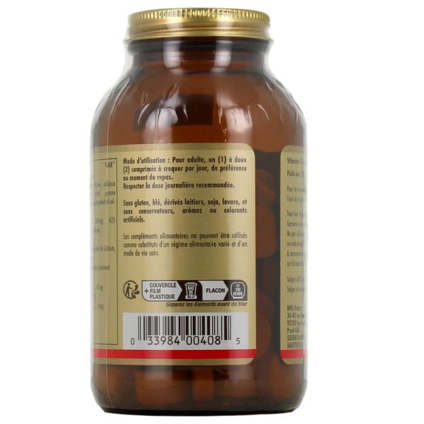 Vitamine C 500 mg Framboise Comprimés - 90 comprimés