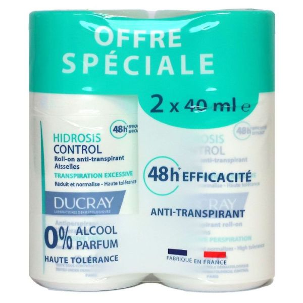 Ducray Hidrosis Roll-On 2X40Ml