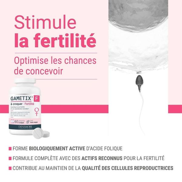 Gametix F Fertilité - 60 comprimés à croquer