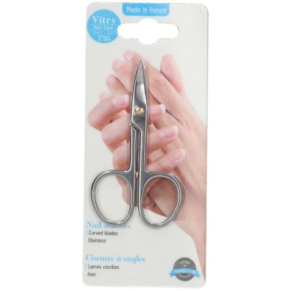 Ciseaux a Ongles Lames Courbes Inox