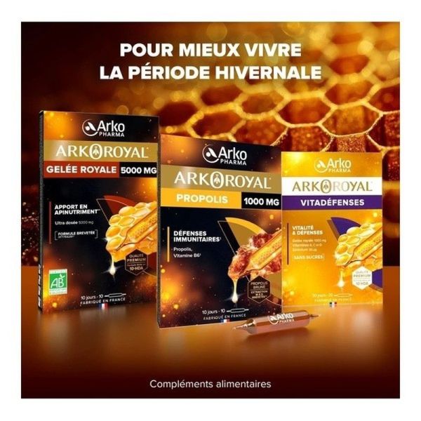 Arkoroyal Propolis 1000 mg - 10 ampoules de 10 ml
