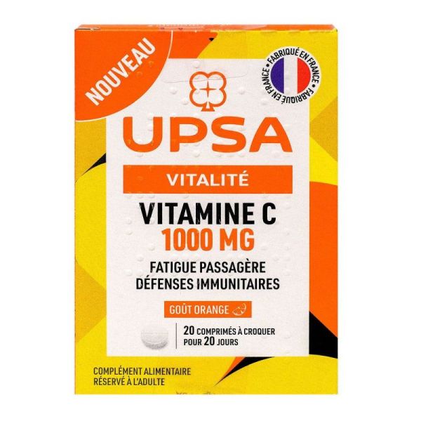 Upsa Vit C 1000 A Croquer Bte 20Cp