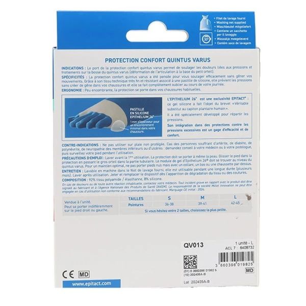 Epitact Epithelium 26 Protection Quintus Varus - Taille M