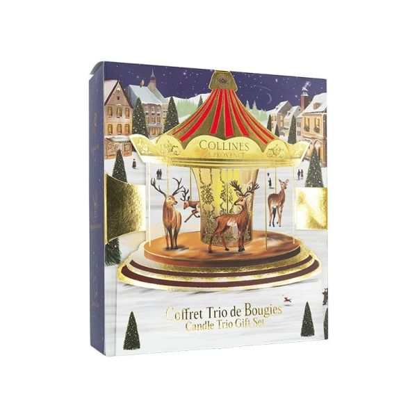 Coffret de Noël 3 Bougies - 3 x 75 g