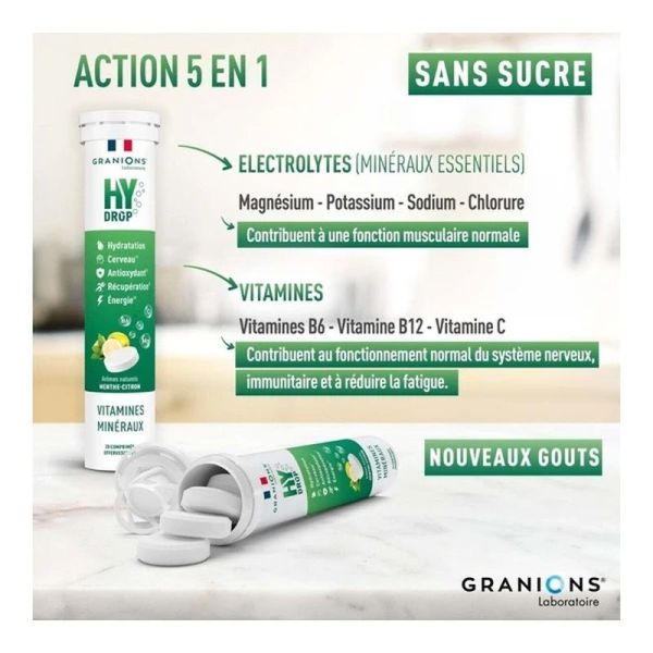 Hydrop Vitamines et Minéraux - 20 comprimés