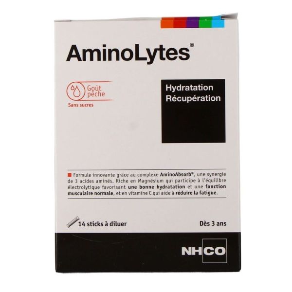 AminoLytes Pêche - 14 sticks