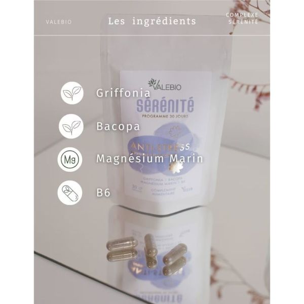 Sérénité - Anti-Stress & Equilibre Emotionnel - 30 gélules