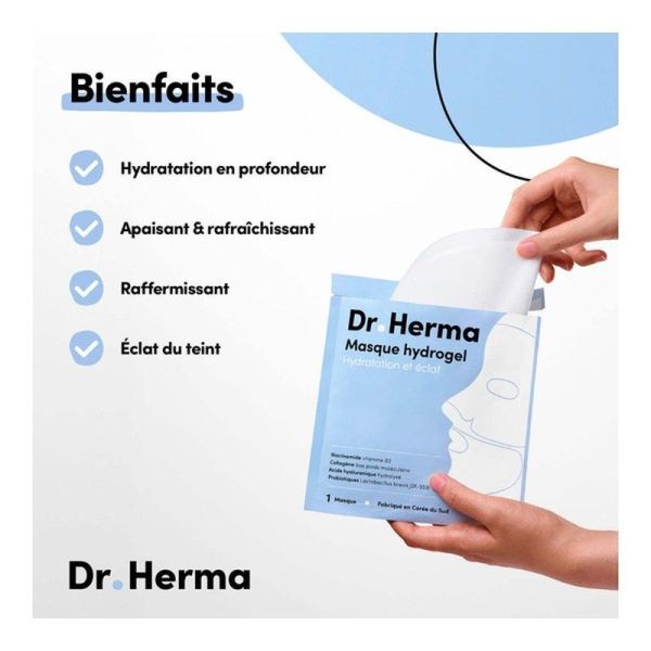 Dr Herma Masque Collagène Anti-Âge - 1 masque hydrogel