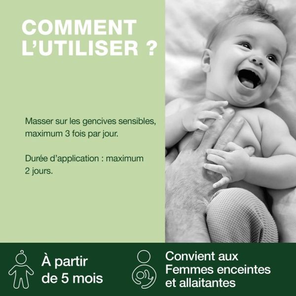 Gel gingival pour poussées dentaires - Bio - 15 ml