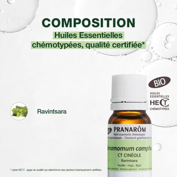 Huile Essentielle de Ravintsara - Bio - 10 ml