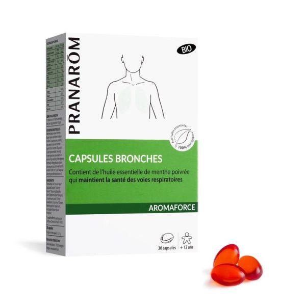 Capsules bronches aux Huiles Essentielles - Bio - 30 capsules