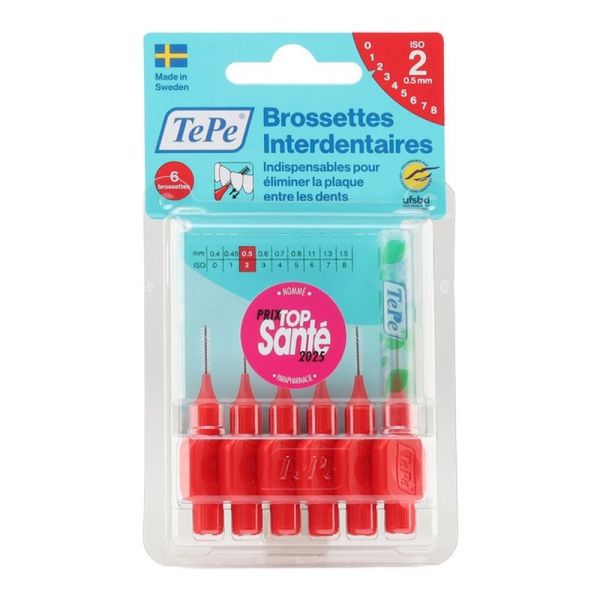Brossettes Interdentaires Originales 0,5 mm - 6 brossettes