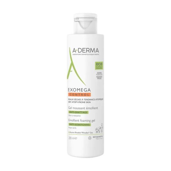 Gel moussant emollient anti-demangeaisons EXOMEGA CONTROL - 200 ml