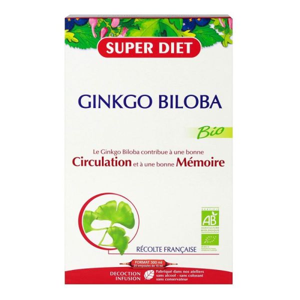 Superdiet Ginkgo Biloba Bio Amp 20