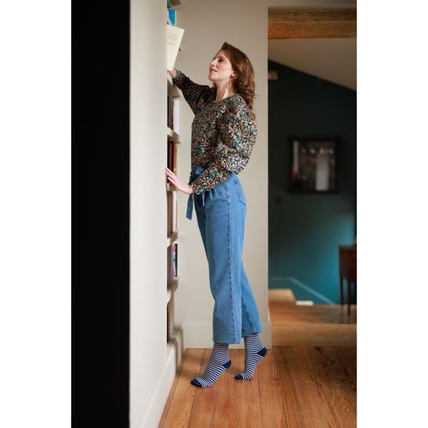 Marinière - Chaussettes de contention femme - Taille L Normal