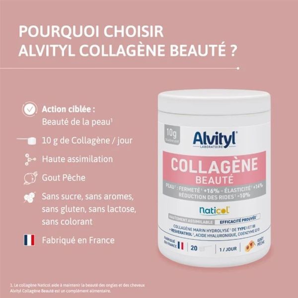 Collagène Beauté - Goût pêche - 210 g
