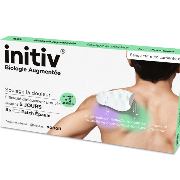Initiv soulage la douleur 3 patchs épaule