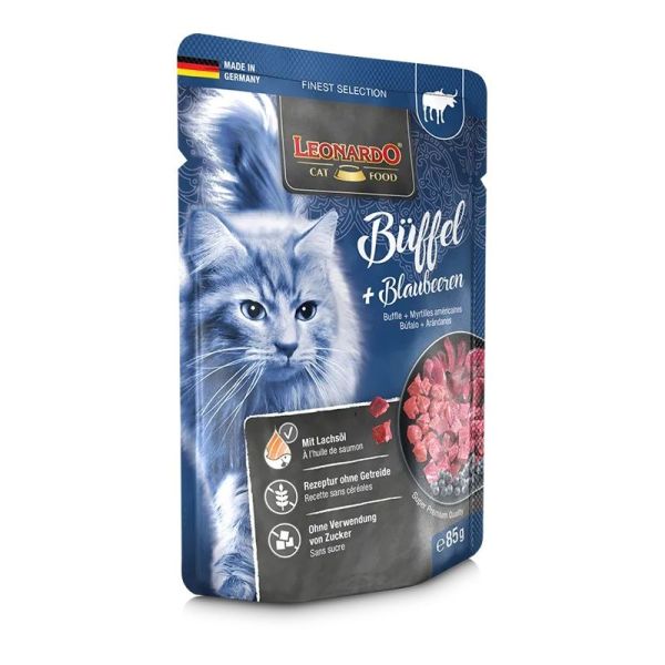 Leonardo Buffle + Myrtilles americaines - Chat adulte 1,36 kg