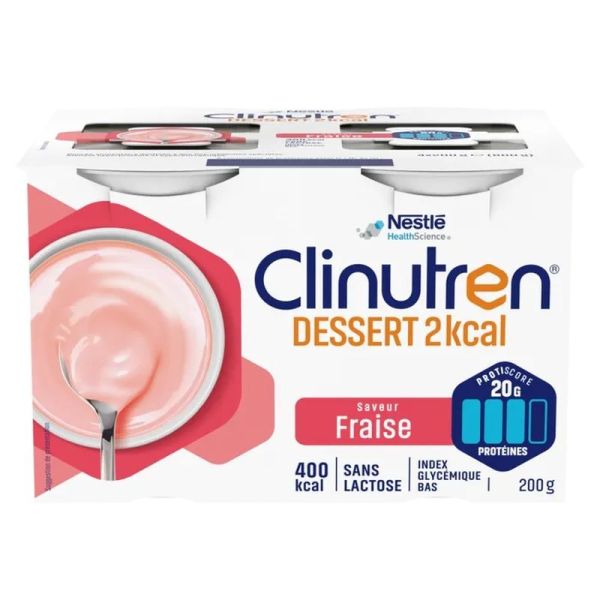 Dessert HP/HC+ Saveur Fraise - 4 x 200 g