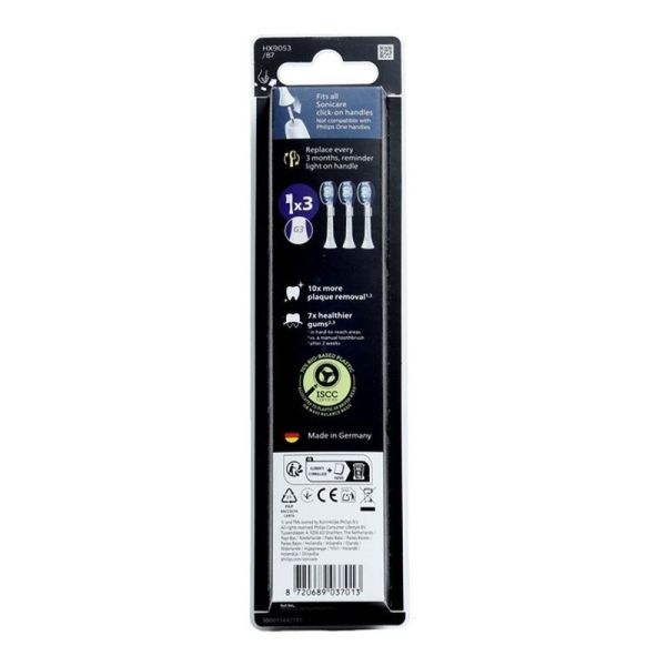 G3 Premium tête de brosse à dents électrique Soft Sonicare - 2 têtes + 1 offerte