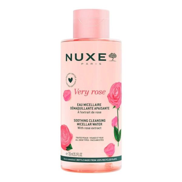 Eau micellaire démaquillante apaisante Very Rose - 750 ml