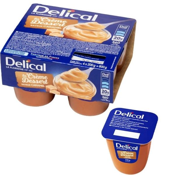 Delical Crème Dessert HP HC La Floridine Vanille - 4 x 200 g