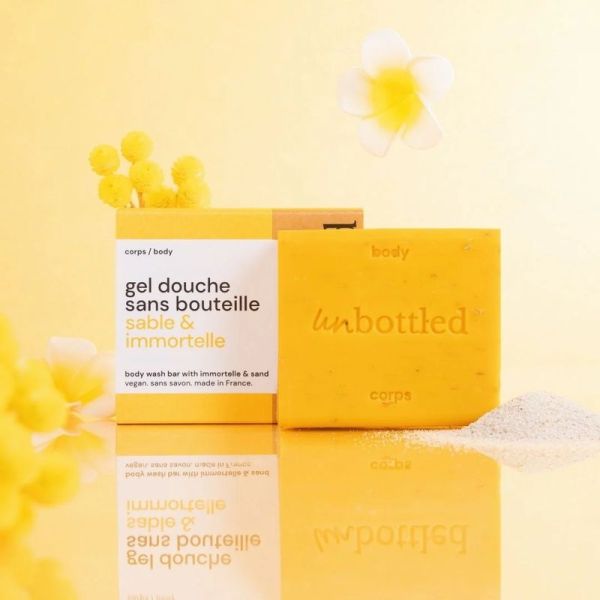 Gel Douche Sans Bouteille Sable & Immortelle - 110 g
